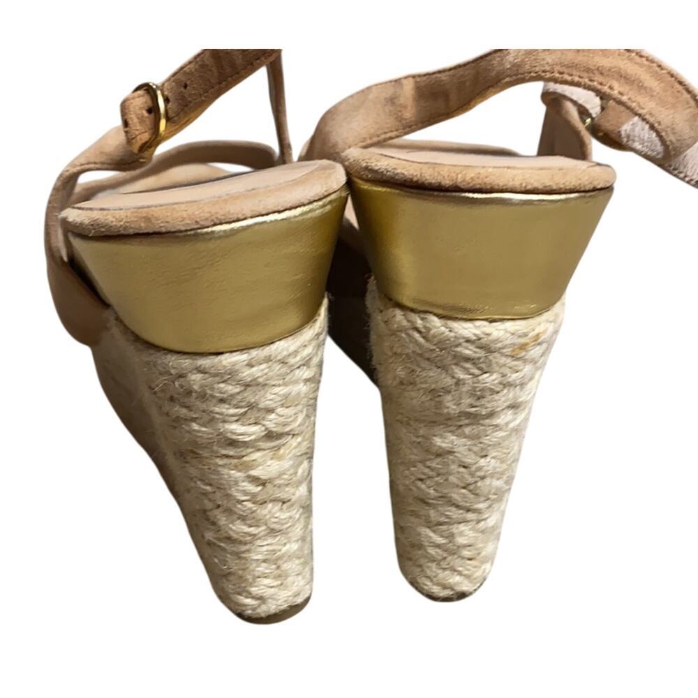 Dolce Vita Jute Suede Espadrille Peep Toe Wedge Sandals, size 10 - Picture 4 of 5